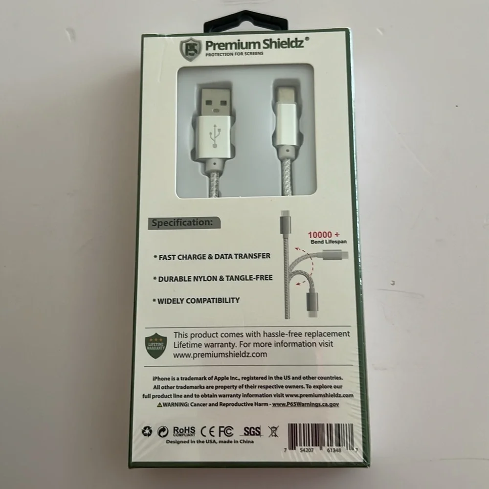 USB Type - C Cable for Fast Charging - 10 ft.  -  Sealed.